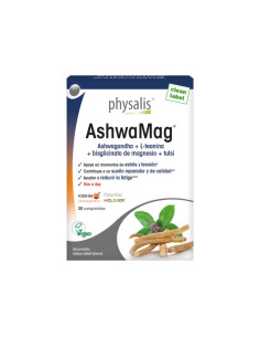 AshwaMag Ashwagandha KSM-66 + Magnesio 30 comprimidos Physalis